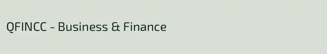 QFINCC - Business & Finance